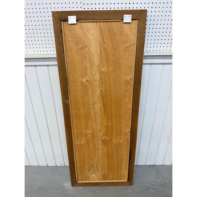 Mid-Century Modern Burled Wood Wall Mirror For Sale In Philadelphia - Image 6 of 6