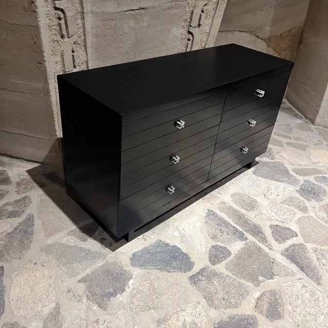 Paul Frankl 1950s Ebonized Dresser Attributed to Paul Frankl For Sale - Image 4 of 6