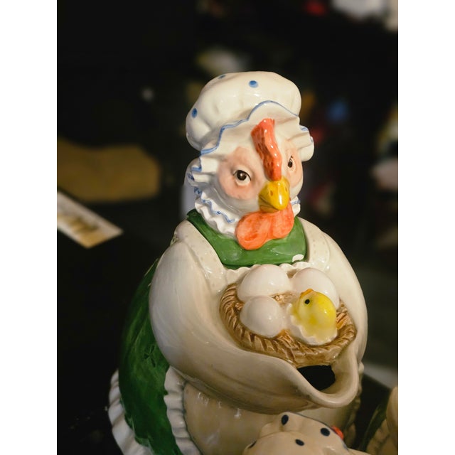 Ceramic Vintage Otagiri Porcelan Tea Service - Hens and Chicks For Sale - Image 7 of 11