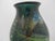 2010s Suzanne Kindland Handblown Icefire Studio Art Glass Green Blue Mottled Vase For Sale - Image 5 of 12