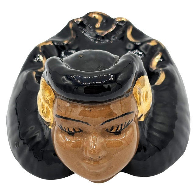 Mid-Century Modern Mid 20th Century Califoria Pottery Hula Girl Ashtray by Kaye of Hollywood For Sale - Image 3 of 9