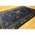 1920s 1920s Antique Navy Blue Vase Floral Deco Antique Chinese Peking Knotted Rug For Sale - Image 5 of 9