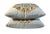This pair of pillows features Sanderson Wild Tulip Amber “Cream” fabric on the front with Jacques Bouvet/Albi Champagne...