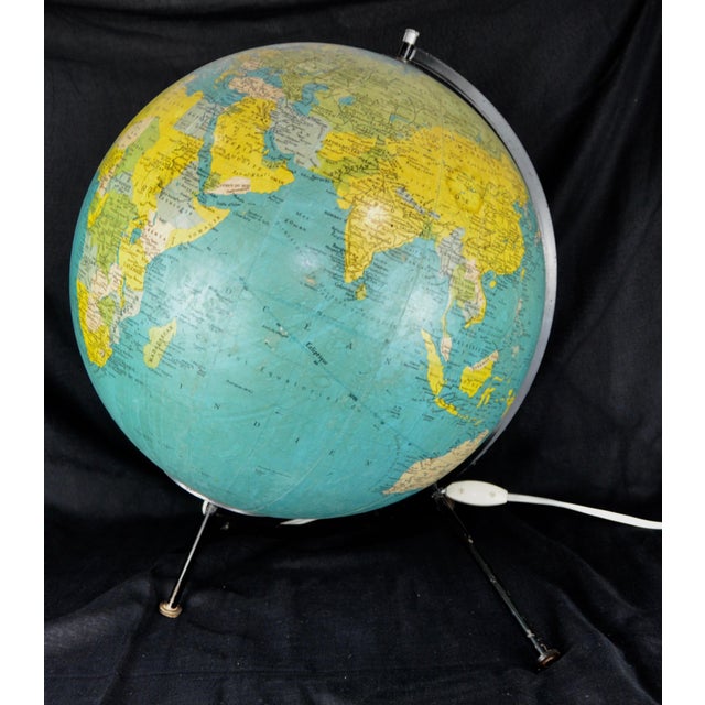 Crystal Globe from George Philip & Son, 1970s For Sale - Image 4 of 13