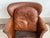 Vintage Distressed Brown Leather Club Chair For Sale - Image 12 of 17