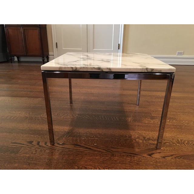 Florence Knoll Calacatta Marble Coffee Table | Chairish