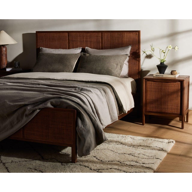 Wood Four Hands Sydney Bed - Brown Wash, King For Sale - Image 7 of 12