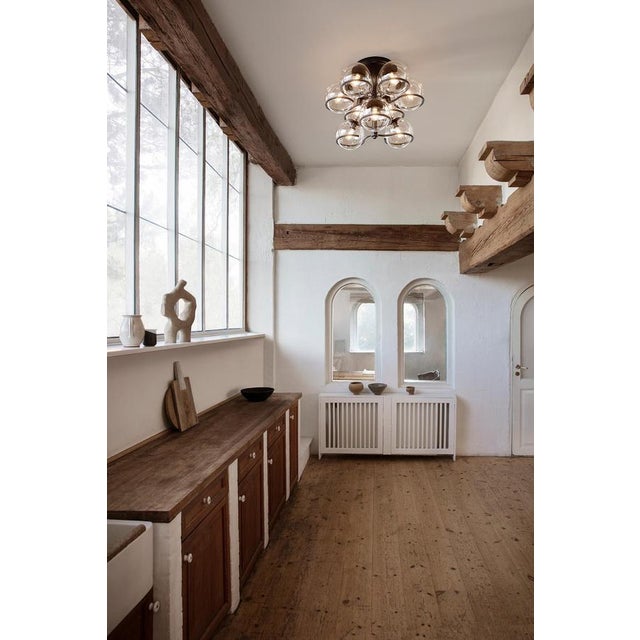 Black Glass Model 2042/9 Lamp by Gino Sarfatti for Astep For Sale - Image 8 of 9