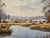 Realism Farmhouse by a River in the English Countryside by 20th Century British Artist 1975 Circa For Sale - Image 3 of 18