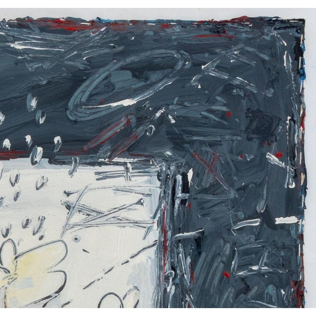 Contemporary Elfi Schuselka Abstract Composition Oil on Canvas For Sale - Image 3 of 5