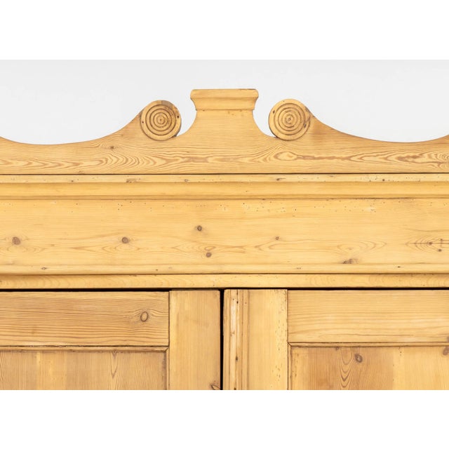 Rustic Pine Wood Wardrobe For Sale - Image 4 of 11