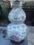 Pair of Vintage Chinese Famille Rose Double Gourd Porcelain Table Lamps For Sale - Image 4 of 12
