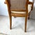 Pair of Vintage Provincial Walnut & Cane High-Back Armchairs With Burlwood Crest For Sale - Image 17 of 18