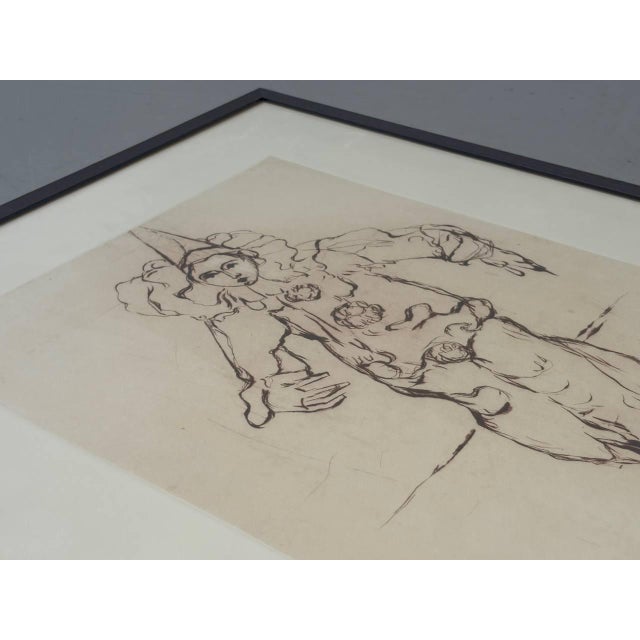 Wood A. Hürlimann, Clown / Harlequin, 1970s, Wood & Paper For Sale - Image 7 of 15