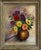 Impressionist 1940’s Vintage Brightly Colored Floral Still Life Oil Painting in Vintage Frame For Sale - Image 3 of 8