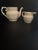 English Vintage English t.g. Green & Co Relief Molded Creamware Teapot & Creamer Set - 2 Pieces For Sale - Image 3 of 11