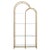 Mid-Century Modern Mid 20th Century Asymmetrical Arched Étagère in Polished Brass For Sale - Image 3 of 6