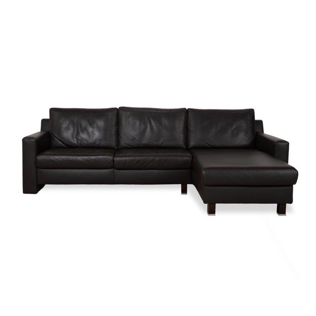Flex Plus Leather Corner Brown Sofa by Ewald Schillig For Sale - Image 15 of 16