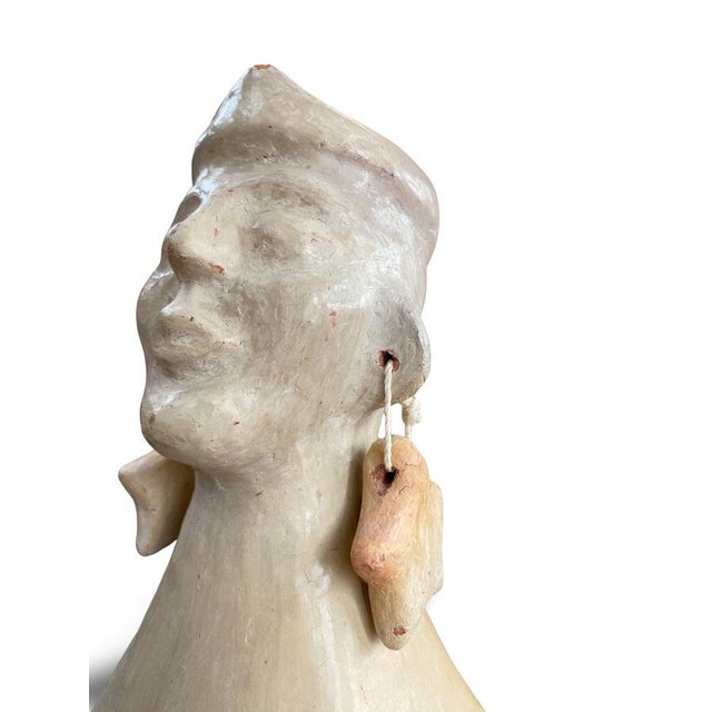 Mid-Century Modern Terracotta Anthropomorphic Female Sculpture For Sale - Image 12 of 14