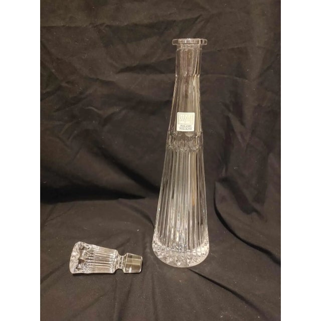 Fifth Avenue Crystal "Bracelet" 24% Lead Crystal Decanter Tall 20 oz. Measures approx 16 inch tall with stopper. Decanter...
