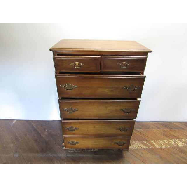 Kling Furniture Co. Kling Solid Maple High Chest of Drawers For Sale - Image 4 of 9