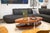 A vintage Greg Sheres Italian mahogany Verite collection cocktail coffee table. This chic coffee table designed by Sheres...