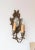 Brown Antique French Wall Lights with Mirror, 19th Century, Set of 2 For Sale - Image 8 of 13