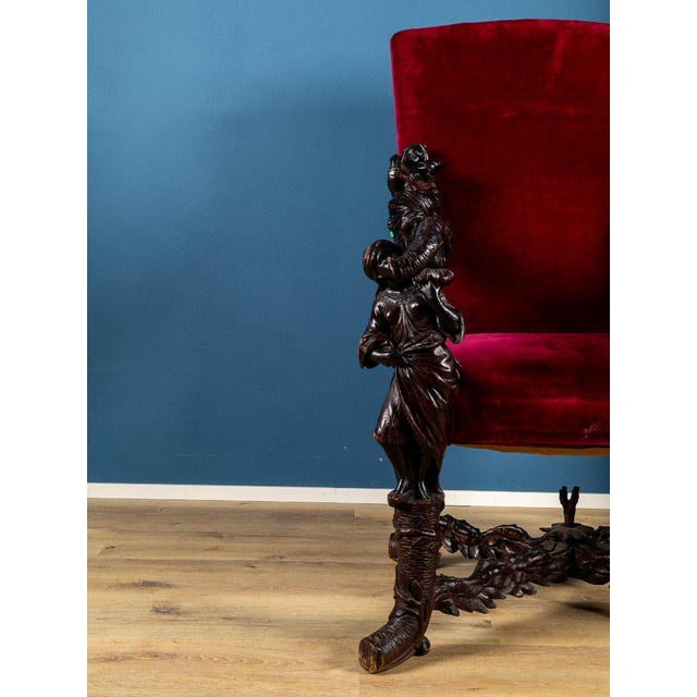 Sculpted Armchair attributed to Circle of Andrea Brustolon, Italy, 17th-18th Century For Sale - Image 3 of 6