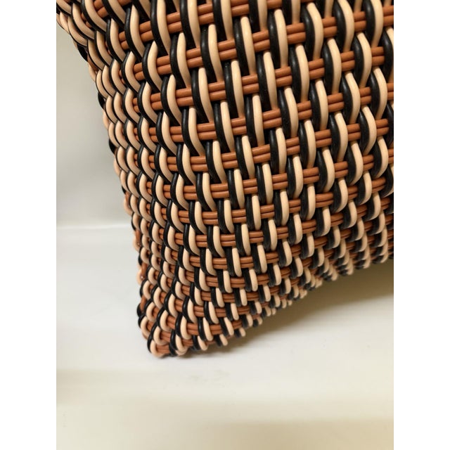 Acquire a masterclass in contemporary British textile engineering with this authentic "Jupiter Sky" large square accent...