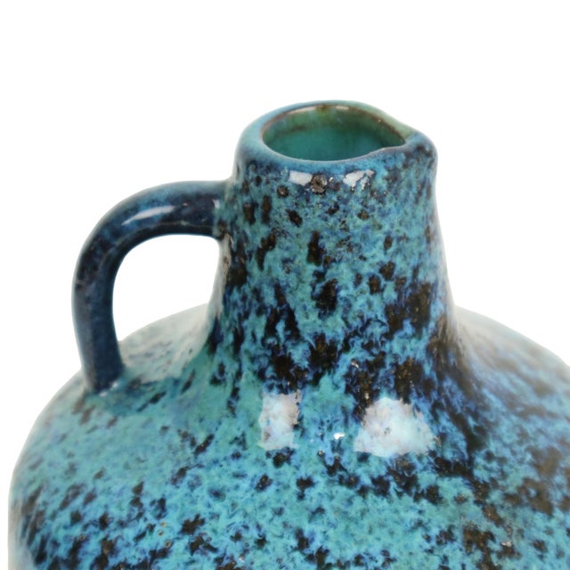 Blue Ceramano Incrusta Vase by Hans Welling, 1960s For Sale - Image 4 of 11