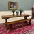Antique French Country Farm Dining Table Farmhouse Trestle Base Oak 87"w For Sale - Image 4 of 17
