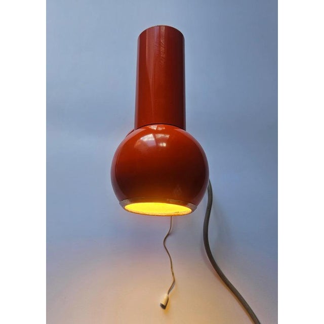 Mid-Century Modern Mid-Century Modern Space Age Italian Wall Lamp, 1970s For Sale - Image 3 of 13