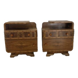 Vintage Art Deco End Tables by Halabala for U.P. Zavody in Brno, 1920 For Sale