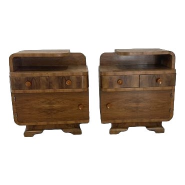 Vintage Art Deco End Tables by Halabala for U.P. Zavody in Brno, 1920 For Sale