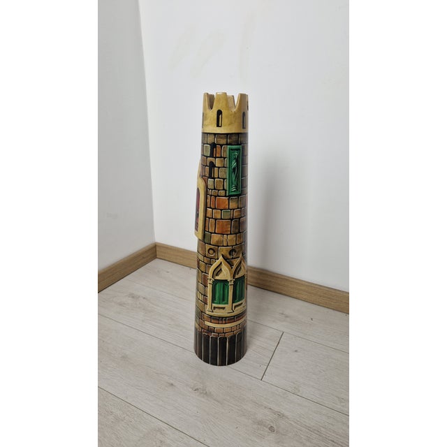 Vintage Tower-Shaped Floor Ashtray by Aldo Tura, 1950s For Sale - Image 6 of 16