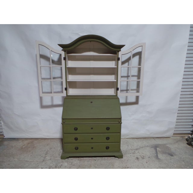 Swedish Rococo Style Secretary Hutch For Sale - Image 9 of 15