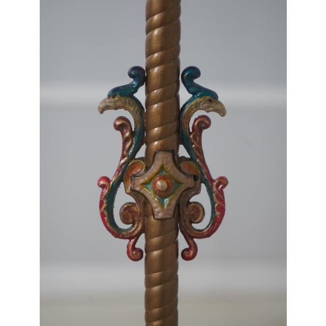 Vintage Art Deco Peacock Shade Floor Lamp For Sale - Image 11 of 18