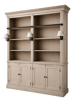 Charrell Home Interiors Library Cabinet with Ladder