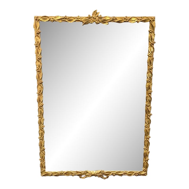 Carver's Guild Leaf & Berry Mirror For Sale