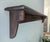 Vintage Farmhouse Cottage Wooden Wall Shelf With Peg Hooks For Sale - Image 11 of 11