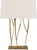 Transitional Ian K. Fowler by Visual Comfort Signature Aspen Console Lamp in Gilded Iron with Linen Shade For Sale - Image 3 of 3