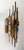 Longobard Hammered Glass Wrought Iron Sconces by Longobard, Italy, 1970s, Set of 3 For Sale - Image 4 of 12