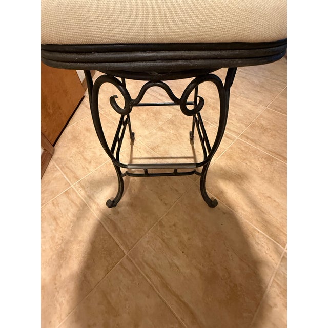 Italian Three Hooker Swivel Barstools For Sale - Image 3 of 5