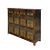 Tribal Chinese Tibetan Orange Yellow Flower Graphic Storage Cabinet For Sale - Image 3 of 7