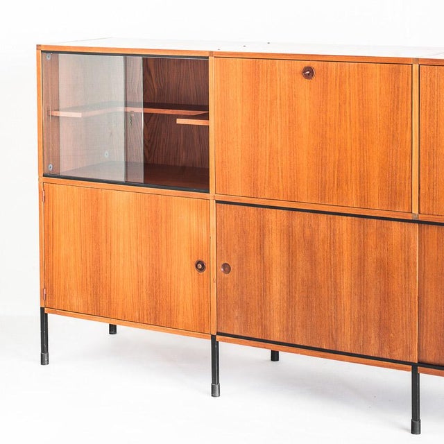 Black Modular Sideboard by ARP for Minvielle, France, 1950s For Sale - Image 8 of 18