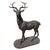 An impressive pair of life-size cast iron stag sculptures, modelled as complementary left- and right-facing figures to...