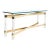 Mid-Century X Form Polished Brass & Lucite Console Table by Karl Springer For Sale
