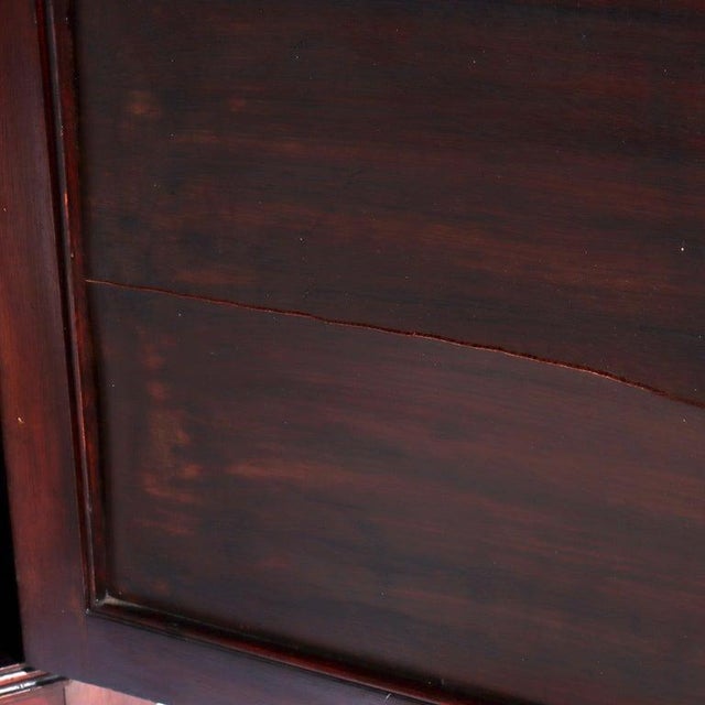 Brown Diminutive Antique Classical Mahogany & Satinwood Inlaid Corner Cabinet C1900 For Sale - Image 8 of 13