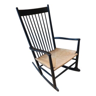 Vintage J16 Rocking Chair by Hans J. Wegner, 1963 For Sale