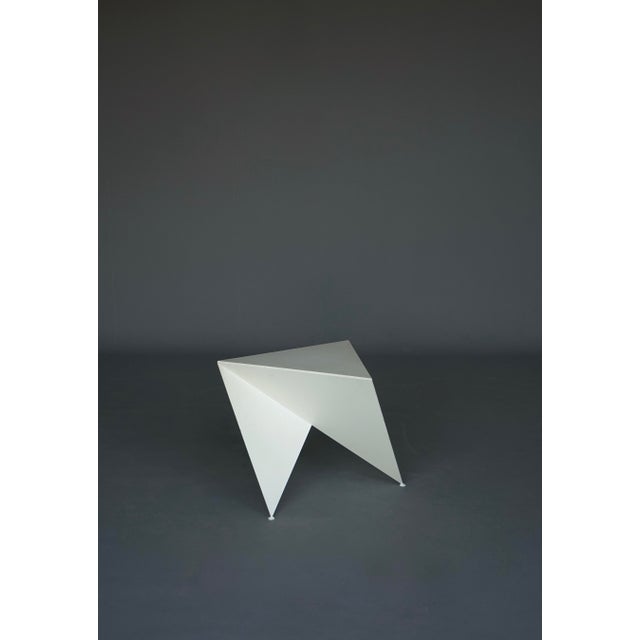White RW1 Side Table attributed to Ronald Willemsen for Metaform, Netherlands, 1982 For Sale - Image 8 of 17
